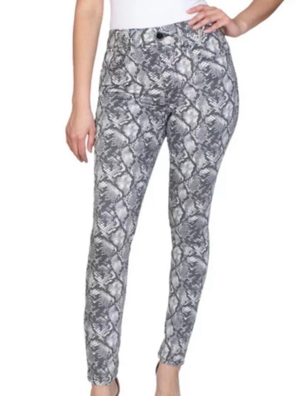 Seven7 Snake Print Booty-Shaper Jeans